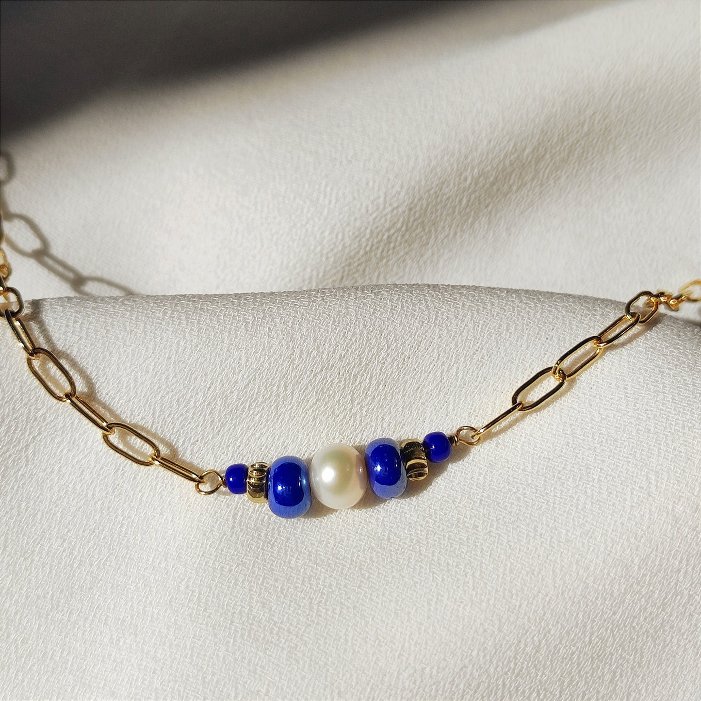 Collier Aurore bleue