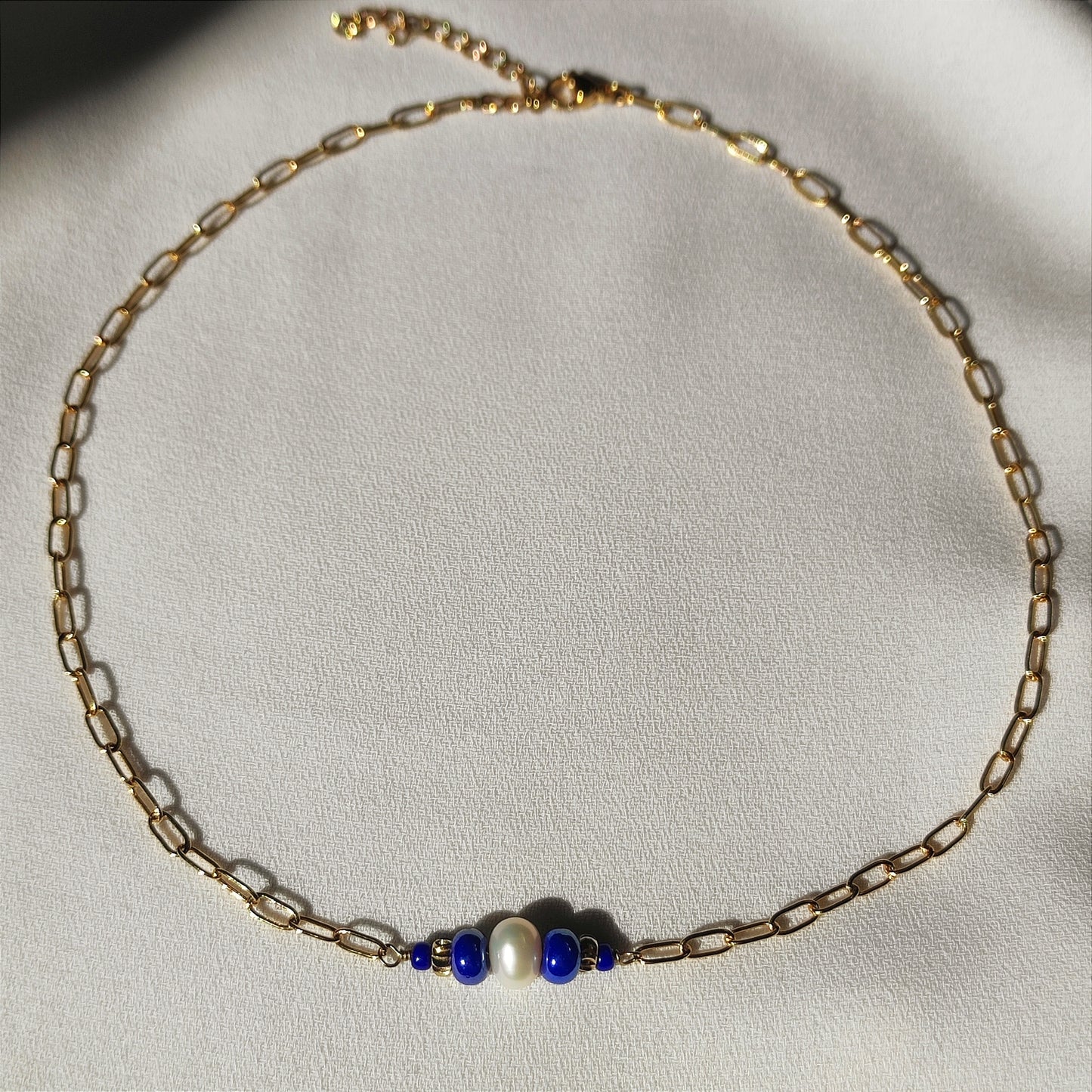 Collier Aurore bleue