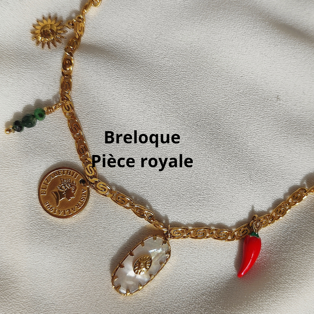 Breloque pièce royale