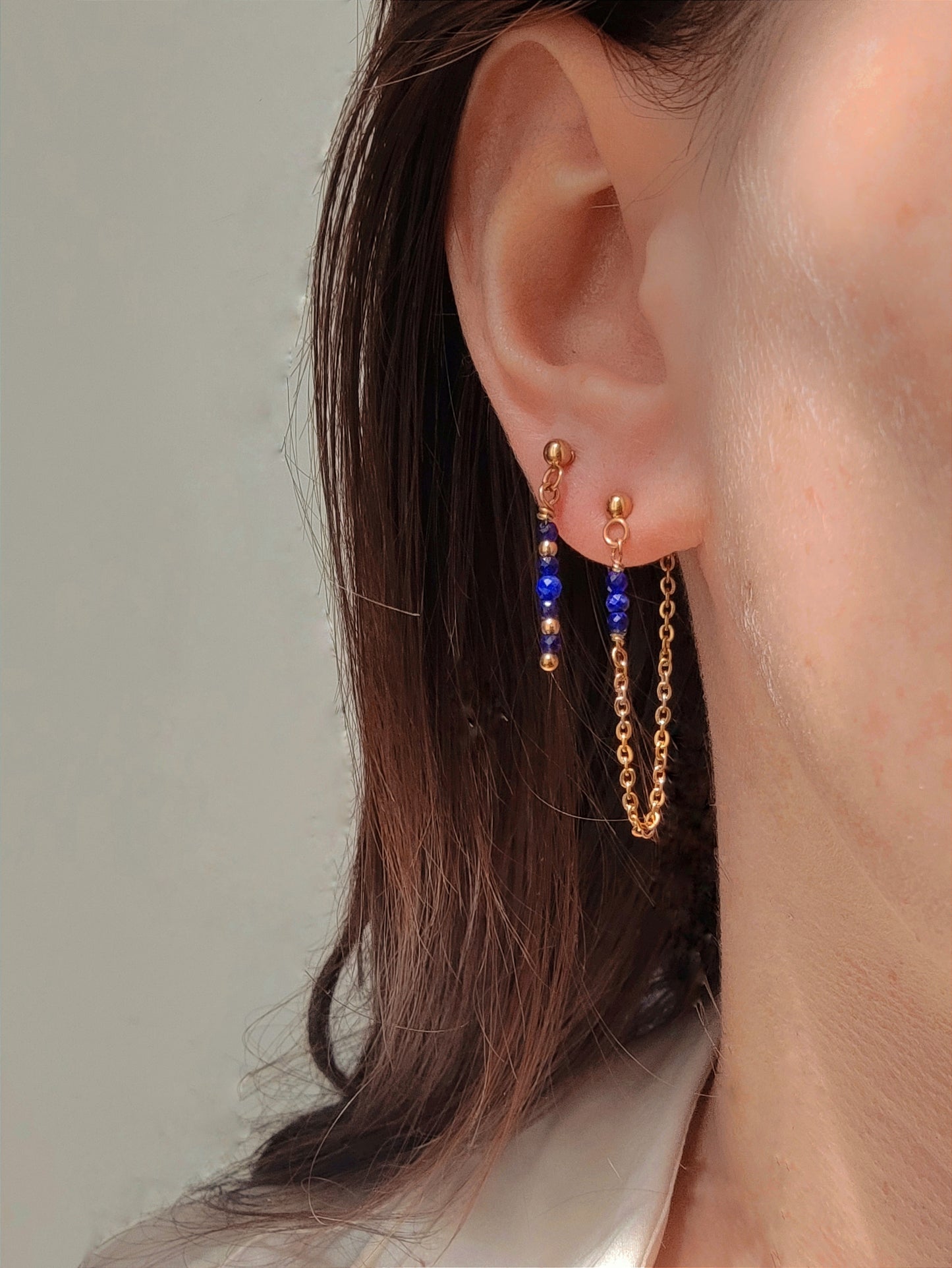 Boucles d'oreilles asymétrique Béa