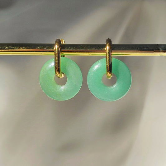 Boucles d'oreilles Lisa ( aventurine )